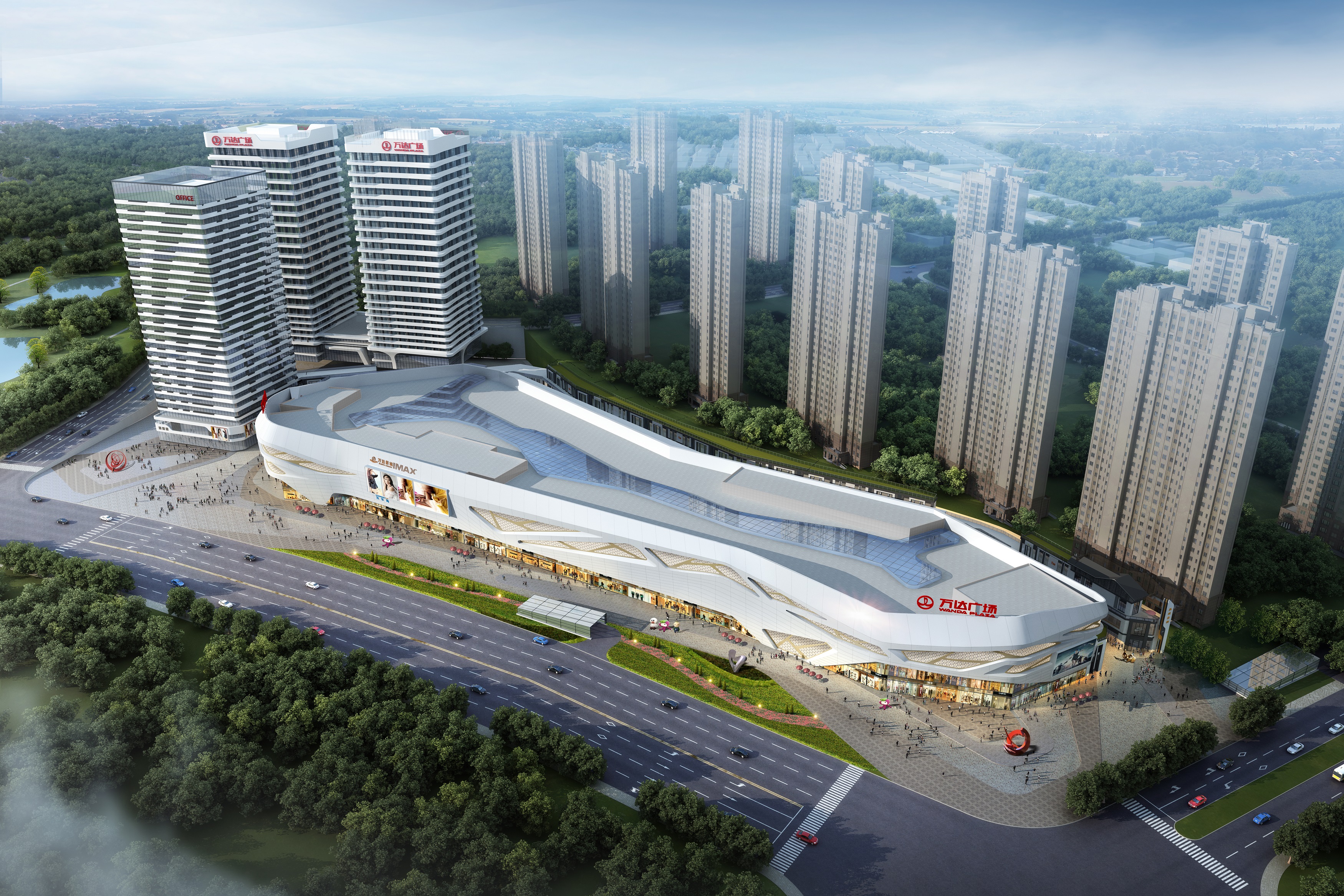 中建二局中标晋城市皇城相府城市综合体万达广场施工总承包项目
