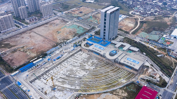 中建一局承建的江苏中山医院苏北健康管理中心项目主体结构封顶