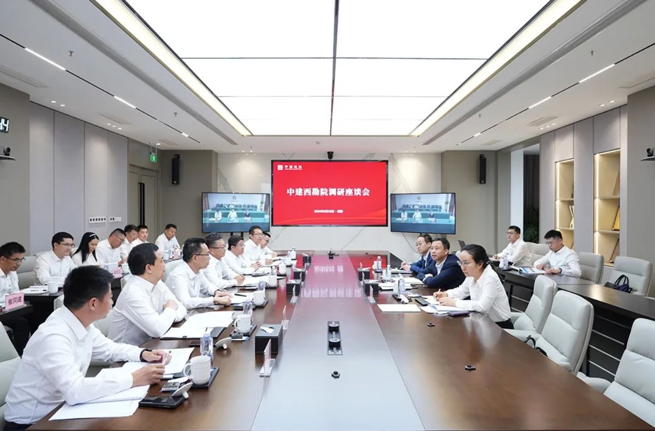 文兵调研中建三局、中建五局、中建西南院、中建西勘院、中建西部建设和基层联系点