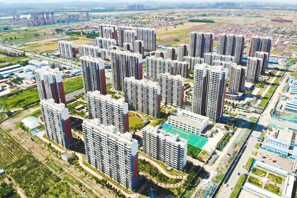 中建六局承建的冀中动力峰峰集团棚户区改造项目旺峰嘉苑S1地块交付使用