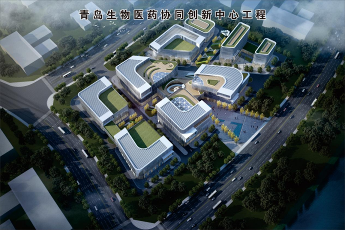 中建八局承建的青島生物醫(yī)藥協(xié)同創(chuàng)新中心工程開(kāi)工