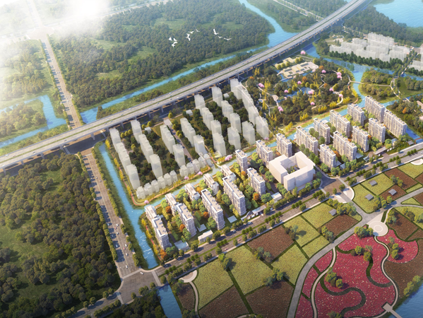 中建絲路投資建造運營的西安市體育中心外圍提升改善道路PPP項目（一標段）北辰大道與繞城高速立交工程正式開工