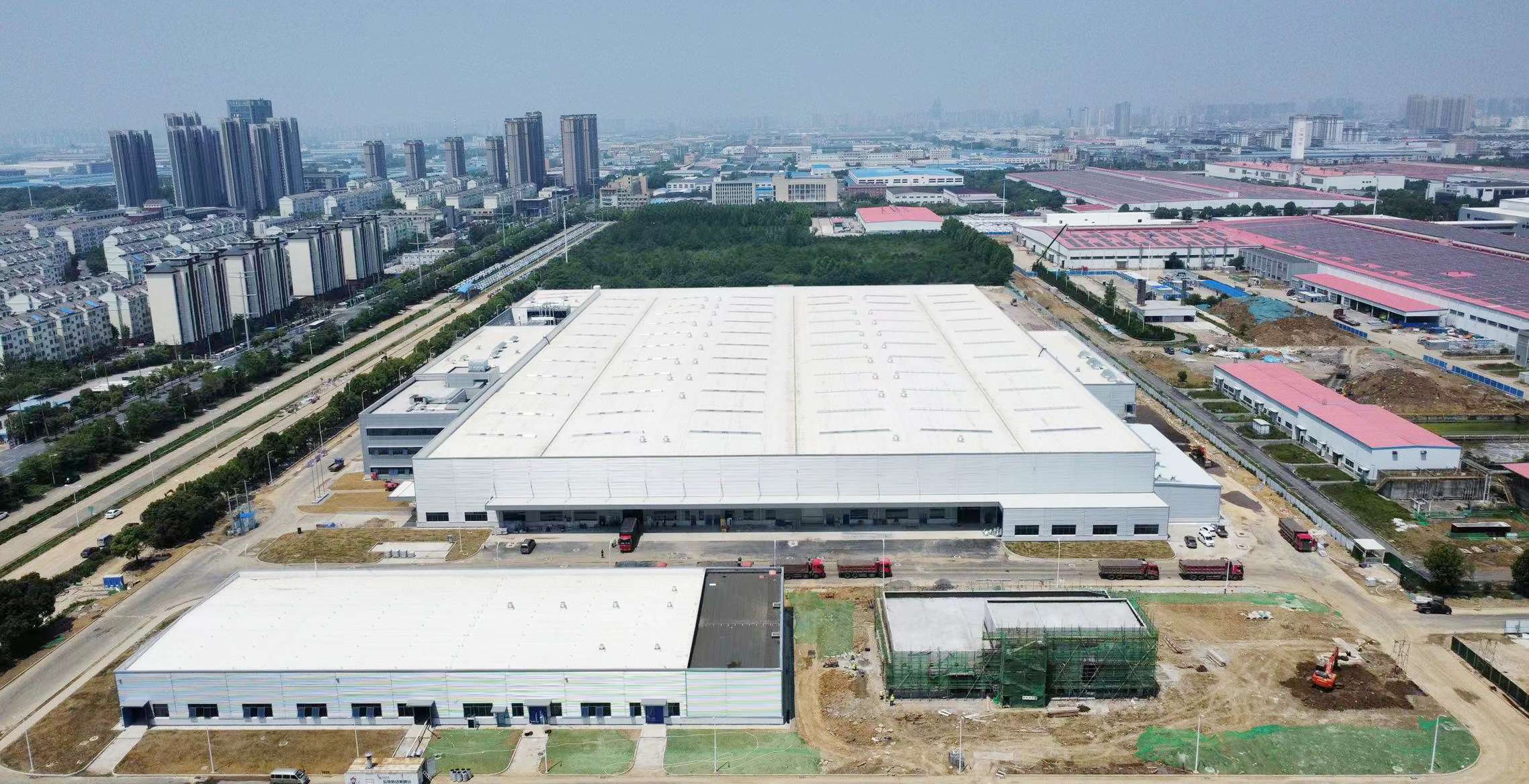中建安裝參建的大眾汽車（安徽）機(jī)電安裝工程主體廠房送電任務(wù)完成