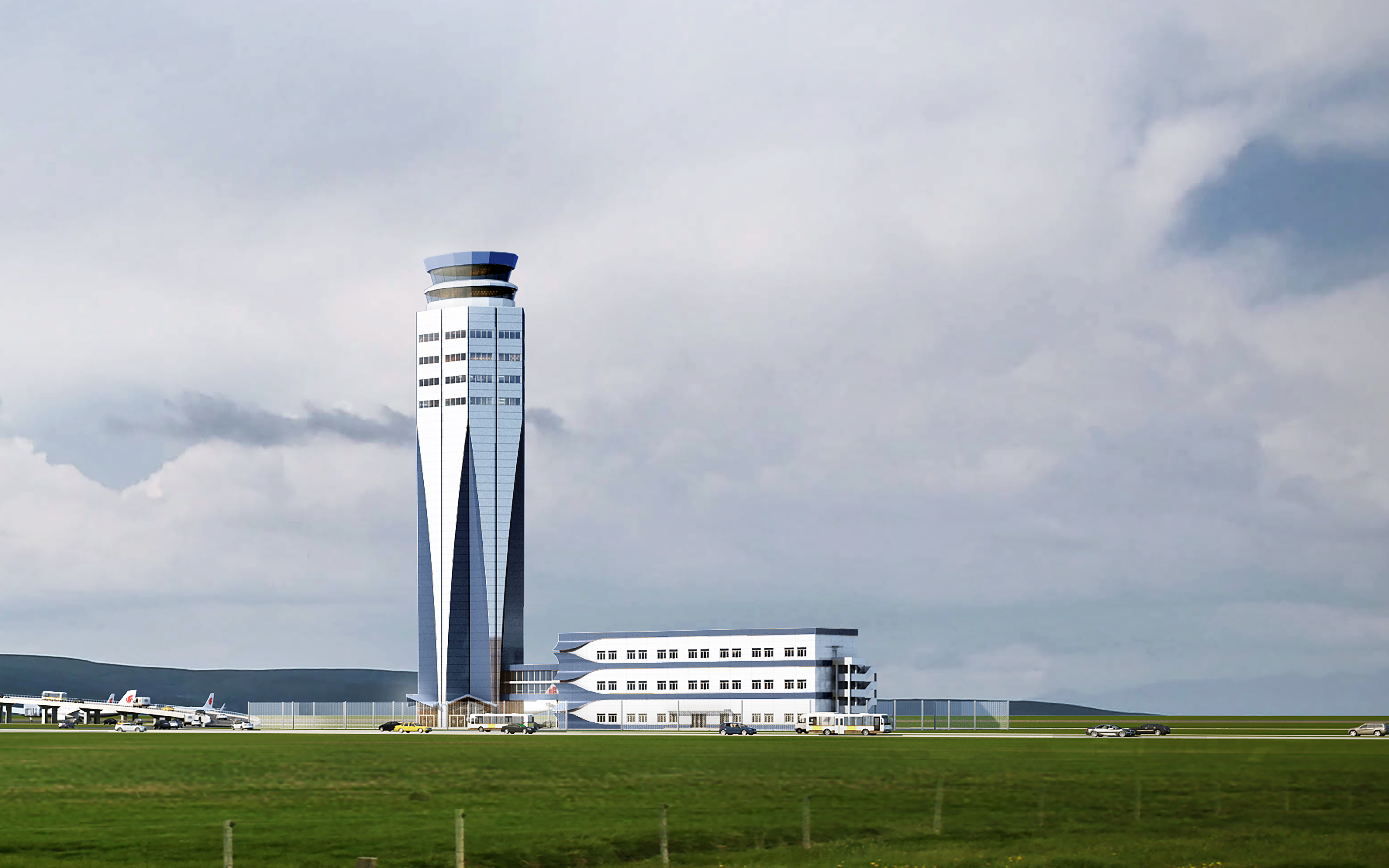 中建三局承建的呼和浩特新機(jī)場空管工程開工