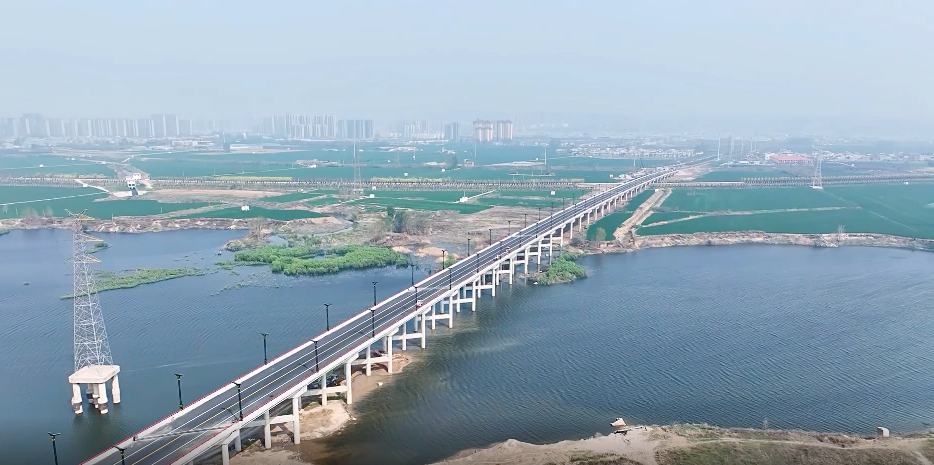 中建七局承建的河南洛阳伊洛河特大桥项目正式通车