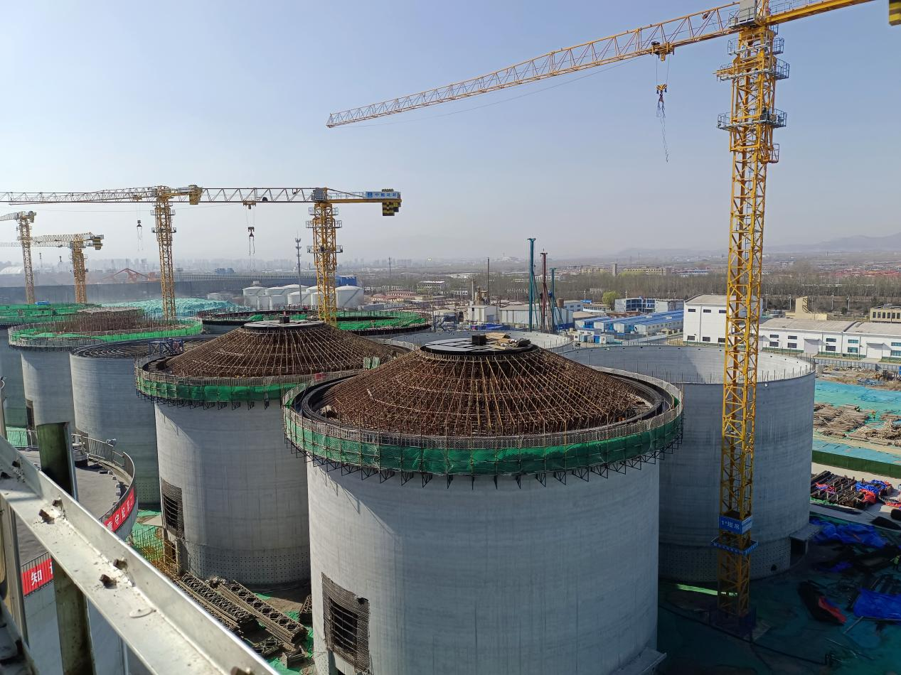 中建安裝承建的中央儲備糧秦皇島直屬庫海港糧食儲備基地項目三期MEC工程正式開工