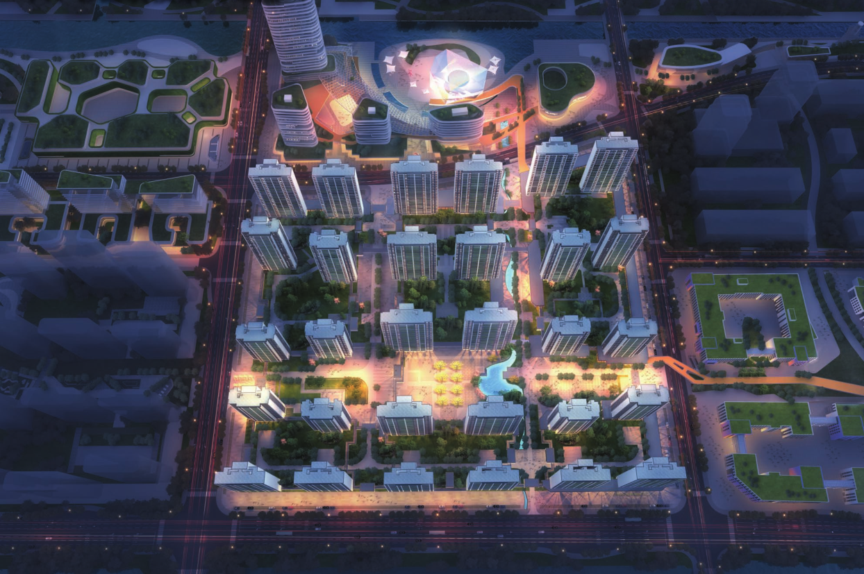中建四局承建的浙江紹興濱海新區(qū)滄海未來社區(qū)B區(qū)塊項(xiàng)目開工