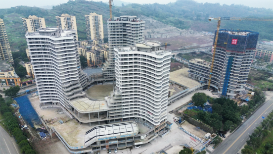 中建科技承建的重慶國(guó)際生物城配套公寓項(xiàng)目主體結(jié)構(gòu)全面封頂